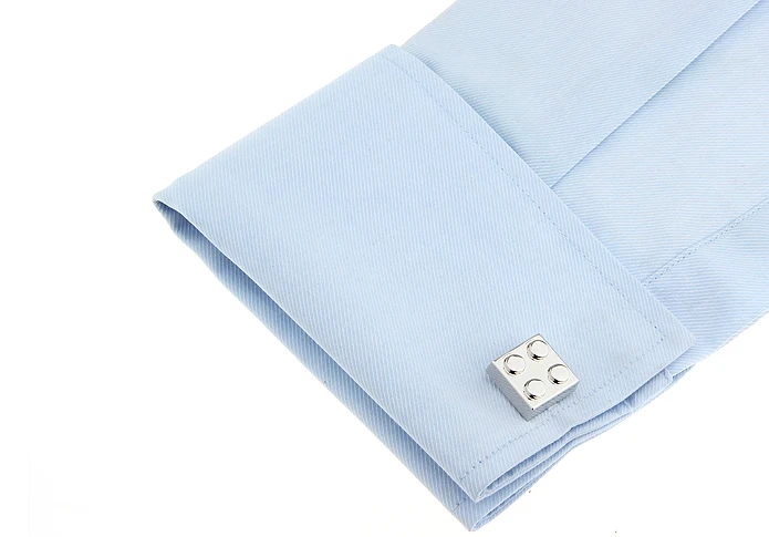 iGame Factory Supply Designer Cufflinks For Men Brass Copper Material Building Blocks Design Cuff Links