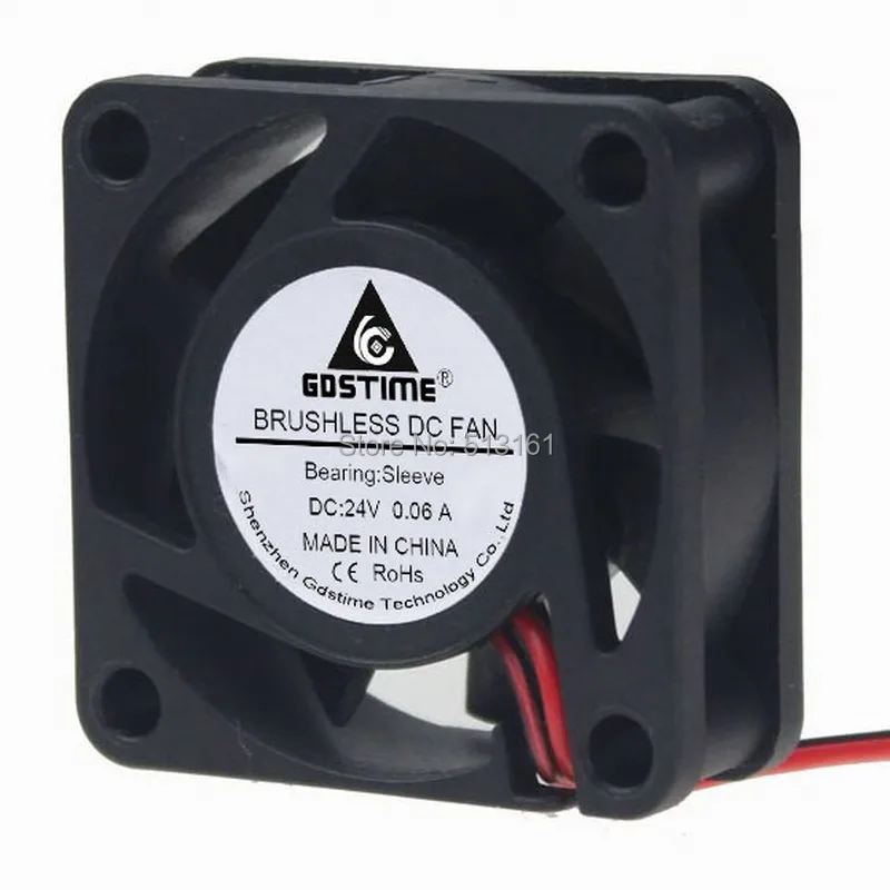 5 Cái/lốc Gdstime 4015 4 CM 40 mét 24 V 2Pin 40x40x15 mét Nhỏ Không Chổi Than DC làm mát Người Hâm Mộ