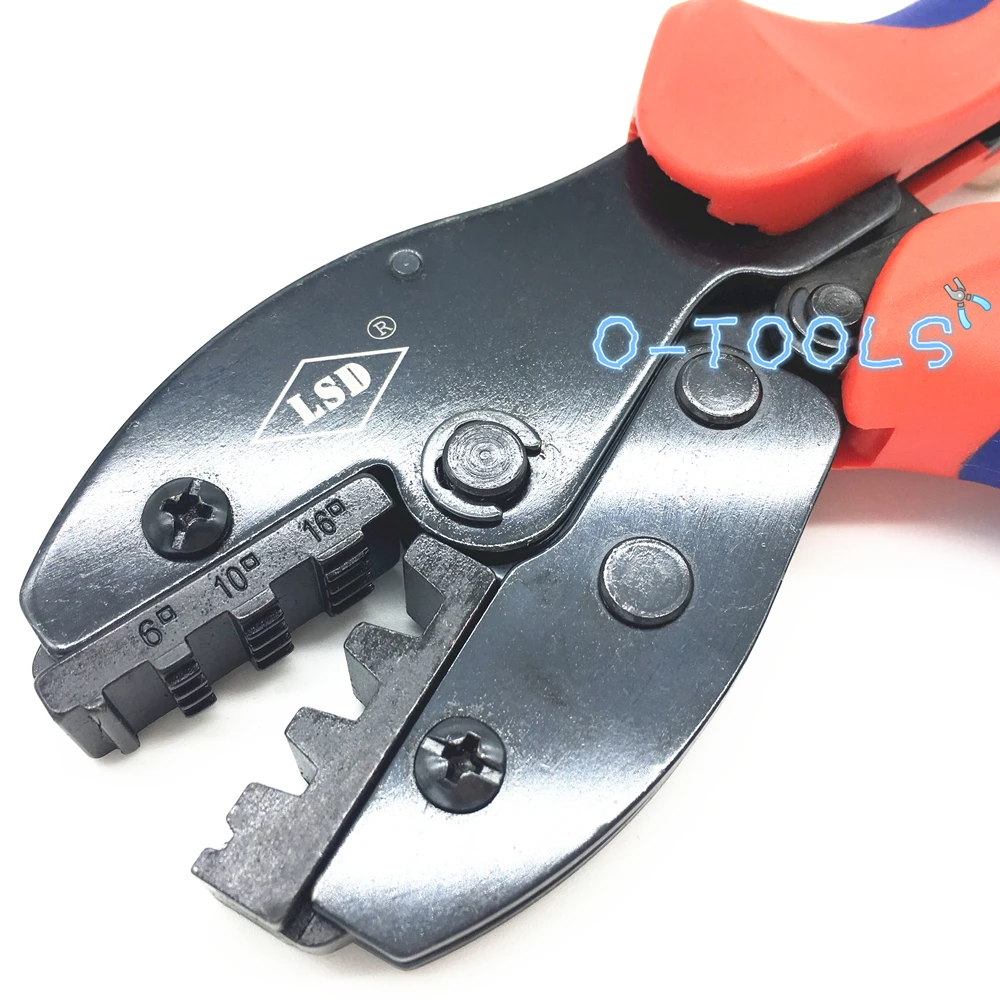 Ferramentas de friso para o cabo mangas cravar alicate 6-16mm2 virolas fio-end manga LY-16WF Ratchet Alicate crimper