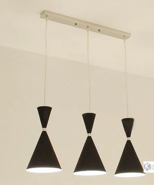 Modern Pendant chandelier 3 Lights Ceiling Lamp Fixture Red/Black/White color