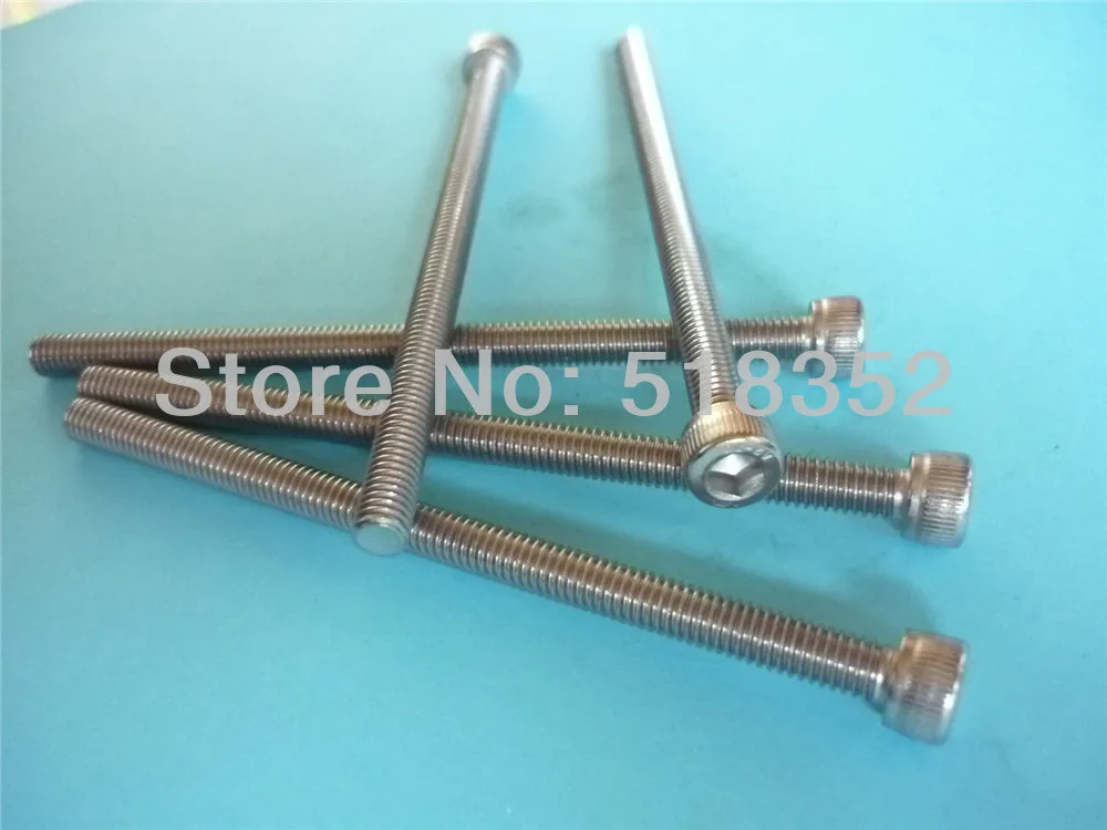 M8 x 110/ 100mm DOUBLE SHENG 304 Stainless Steel Screw with Cylinder Head Inner Hexagon for EDM Wire Cutting Machine Accessaries