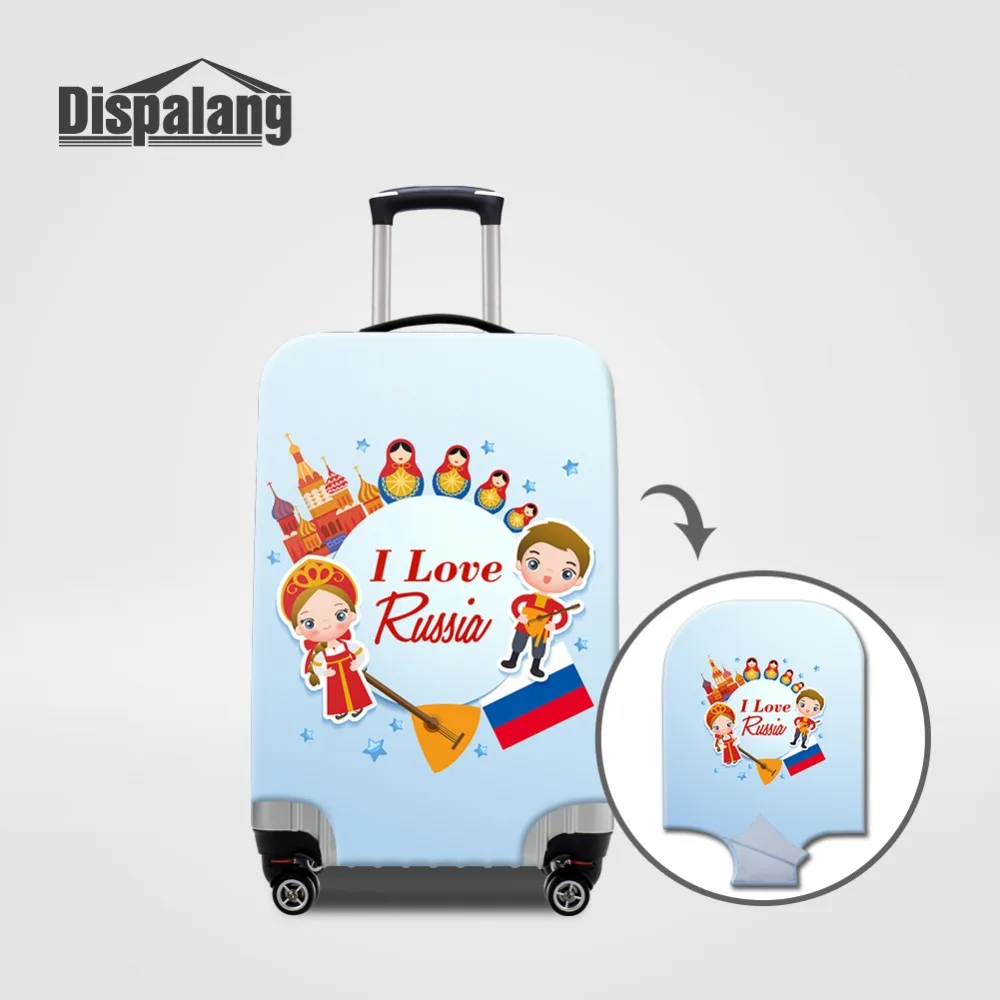 Russian Doll Printed Women Dust Luggage Cover Comfortable Suitcase Cover For 18 To 32 Inch Case Thicker Travel Accessories