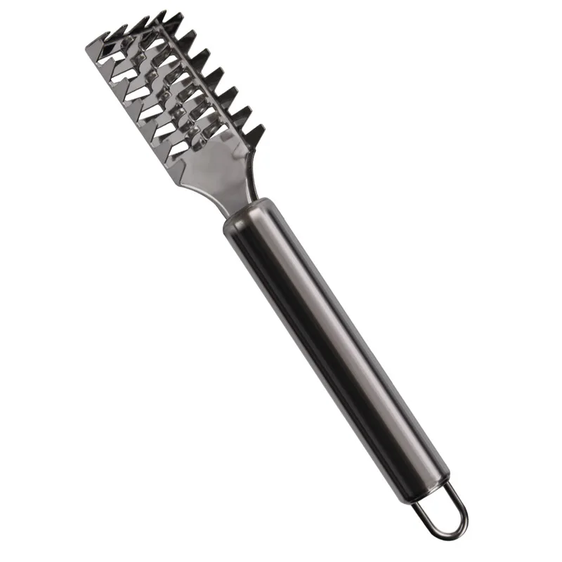 مكشطة مقياس السمك من الفولاذ المقاوم للصدأ، أدوات صيد السمك البلاستيكية الصغيرة والكبيرة، مزيل الجلد