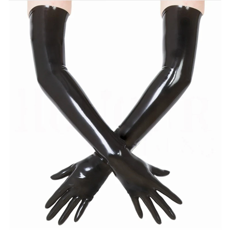 Women Latex long Gloves to shoulder CD cosplay seamless  photo taken accessory  fashion sexy costume  slim finger version