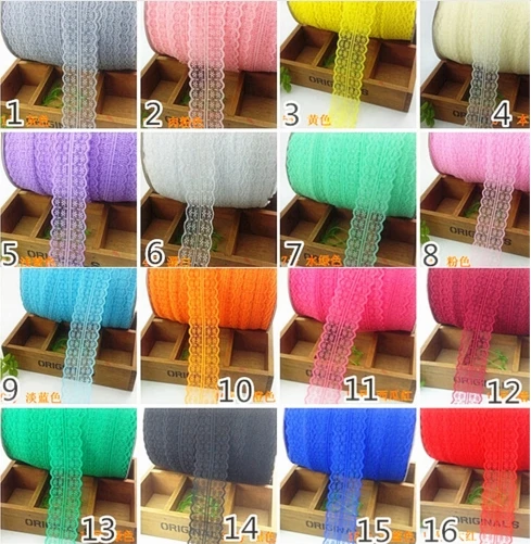 34 color lace explosion models 4.5CM no bombs word lace  DIY clothing accessories 20Yards