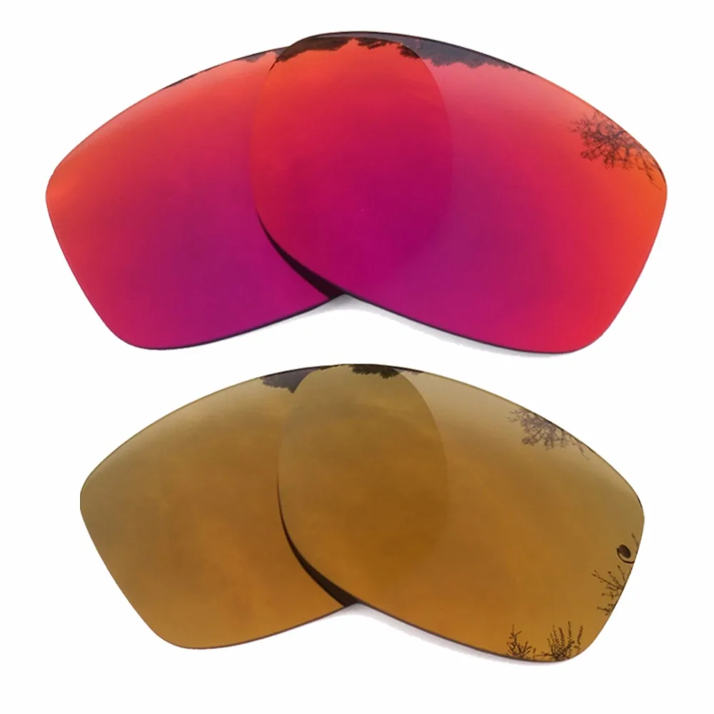 

Midnight Sun Mirrored & Bronze Gold Mirrored Polarized Replacement Lenses for Jupiter Squared Frame 100% UVA & UVB