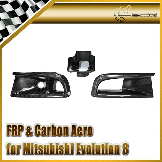 

Car Styling For Mitsubishi Evolution EVO 8 VS Style Carbon Fiber Oil Clean Guide & Air Duct (3pcs)