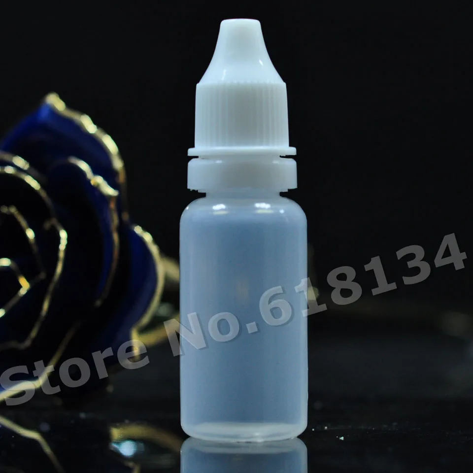 15ml high quality pe plastic dropper bottle with tamperproof cap for liquid