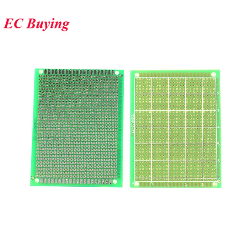 5pcs 7x9 7*9 Single Side Prototype PCB DIY Universal Printed Circuit PCB Glass Fiber Universal Board Green Oil Epoxy Protoboard