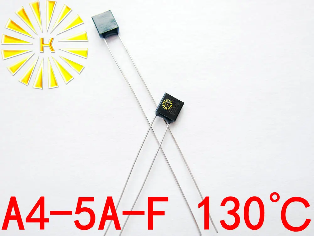 

100% Original A4-5A-F 130 degree Thermal Cutoff RH130 Thermal-Links 5A 250V Black Square Temperature Fuse x 500PCS