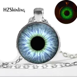 1 pc   Glowing White cat eye Necklace Glow in the DARK Pendant Glowing Jewelry photo Art