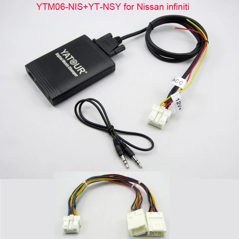 Yatour USB MP3 AUX SD Player For Nissan Infiniti FX35 Stereo Radio With Navigation Function Include YT-NSY Y Adapter Cable