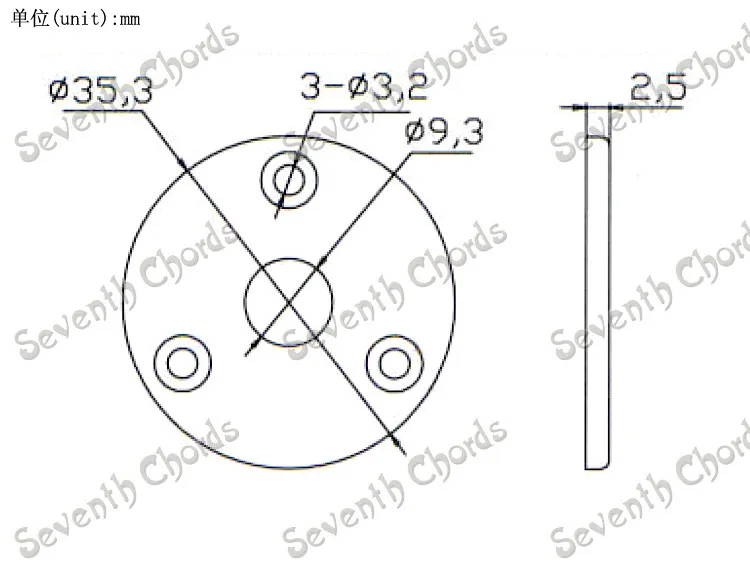 3 Teile/los Metall Runde Gitarre Jack Platten JackPlate Abdeckung Für Bass Elektrische Gitarre Zubehör Teile – Detail 9
