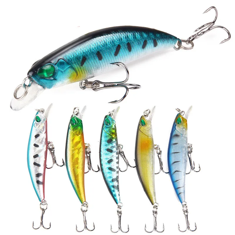 

Bionic Lure Fishing Baits Fish Shaped Life-like Bionic Bait 3D Eyes Double Hooks Baits BHD2