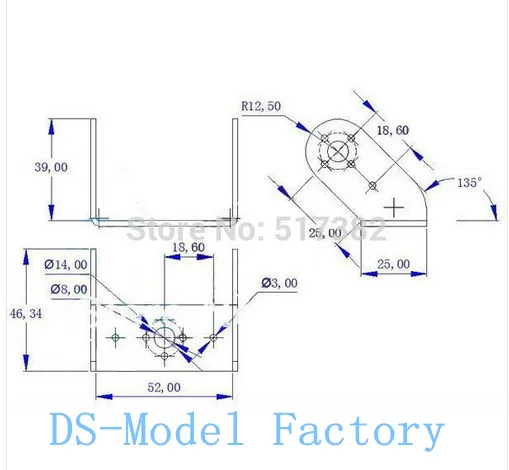 インテリジェントな機械式ロボットカーサーボ,uブラケット付き,10個,送料無料