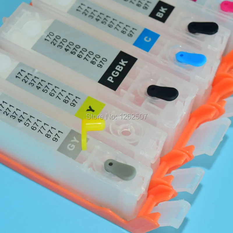 Empty Refillable Ink Cartridge Without Chip For Canon PGI-170 171 PGI270 CLI271 370 371 470 471 570 571 670 671 870 871 970 971