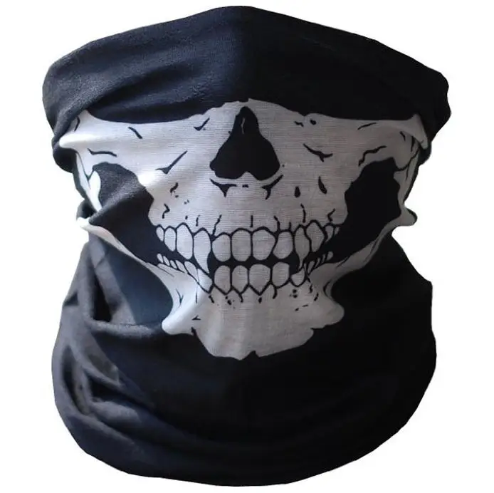 500pcs Halloween Skull Skeleton Party Masks Black Motorcycle Multi Function Headwear Hat Scarf Neck Winter Ski Mask SN283