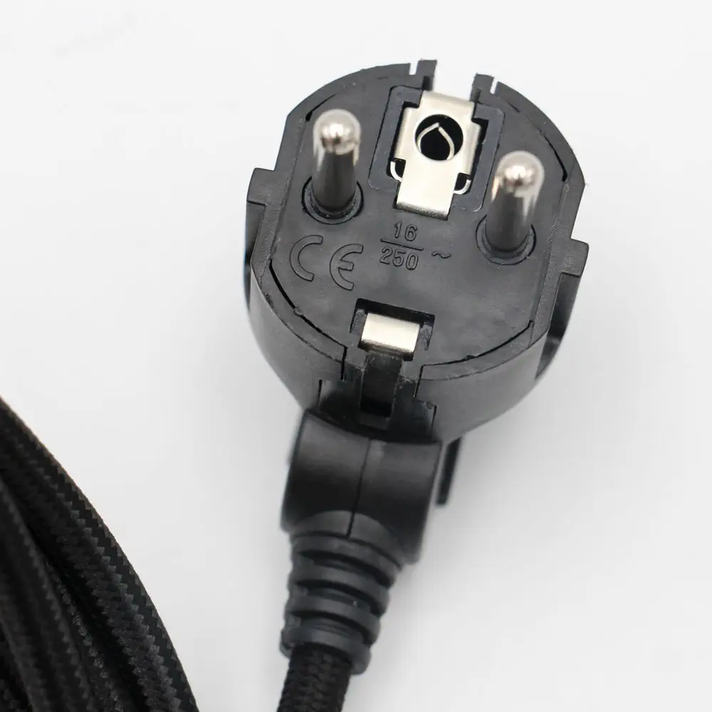 250V AC Electric Power Cords with EU Plug Schuko Type F Power Cable Cord with on off Switch
