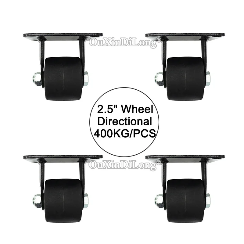 

Directional 4PCS 2.5" heavy duty wheels load bearing 400kg/pcs casters industrial wheels universal wheel JF1644