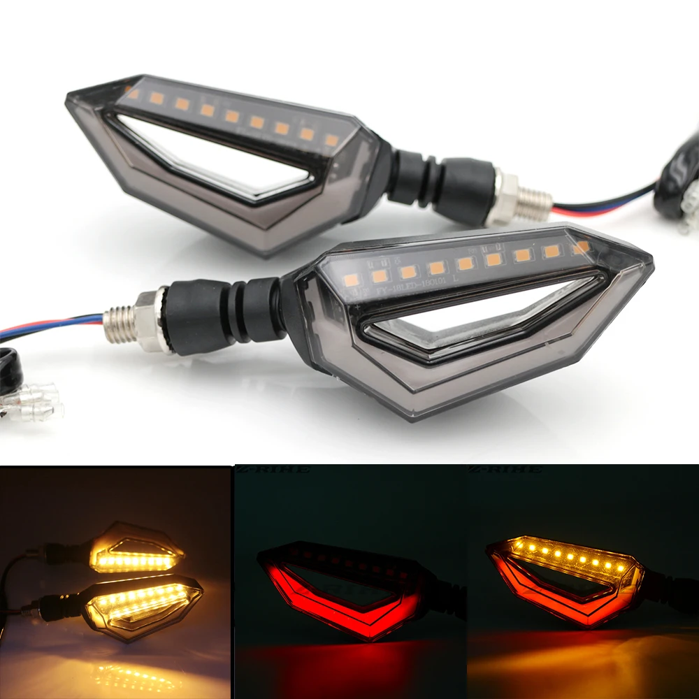 Motorcycle LED Turn Signal Light Motocross Flashing Light for Honda CBR 600 1000 RR F4 F4i CB 919F For Yamaha TMAX 500 530