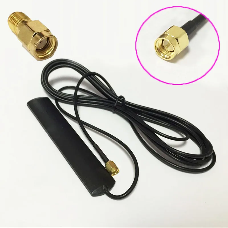 

433Mhz Antenna 2.15DBi RG174 Cable 3M SMA Male Connector Aerial + RF Connector Adapter RP-SMA Male Switch SMA Female Straight