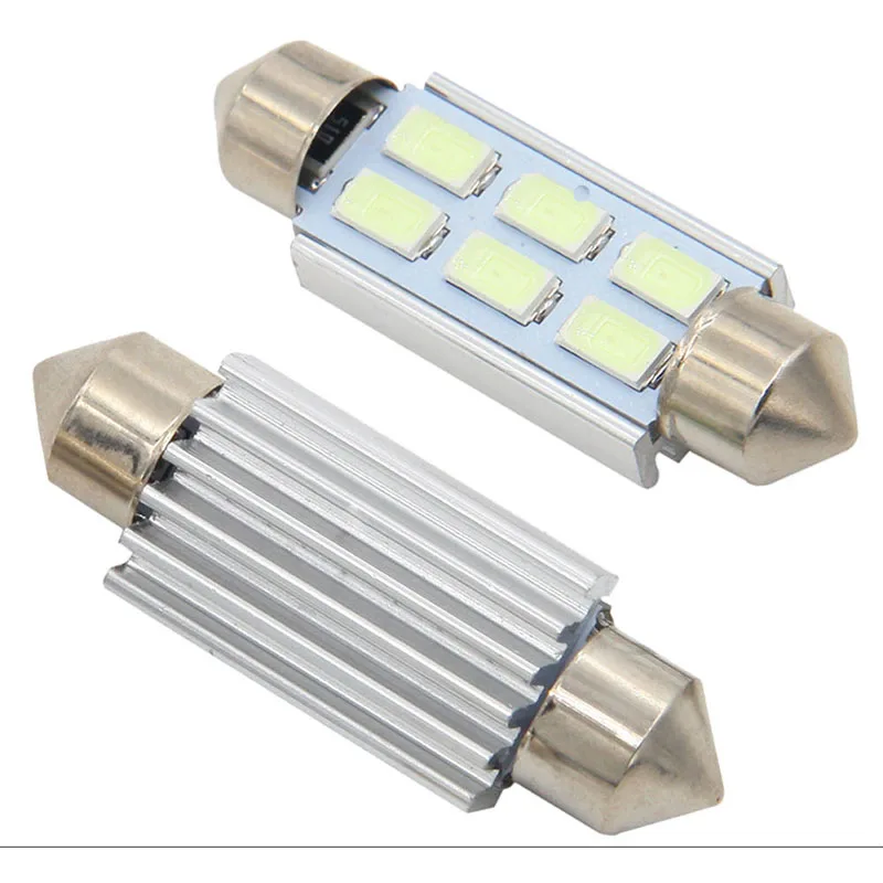 10PCS car led c5w 31 36 39 41mm interior Light 5730 Chips LED Festoon Bulb Car Dome Canbus No Error Auto Interior Reading Lamp