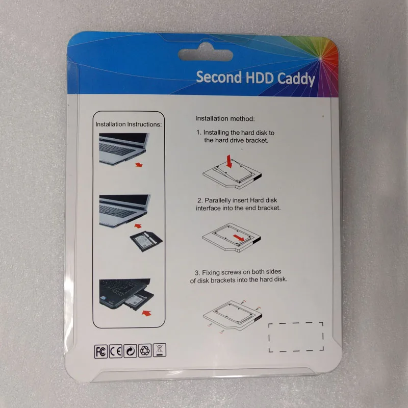 Caddy hdd segundo universal sata 9.5 de 3.0mm