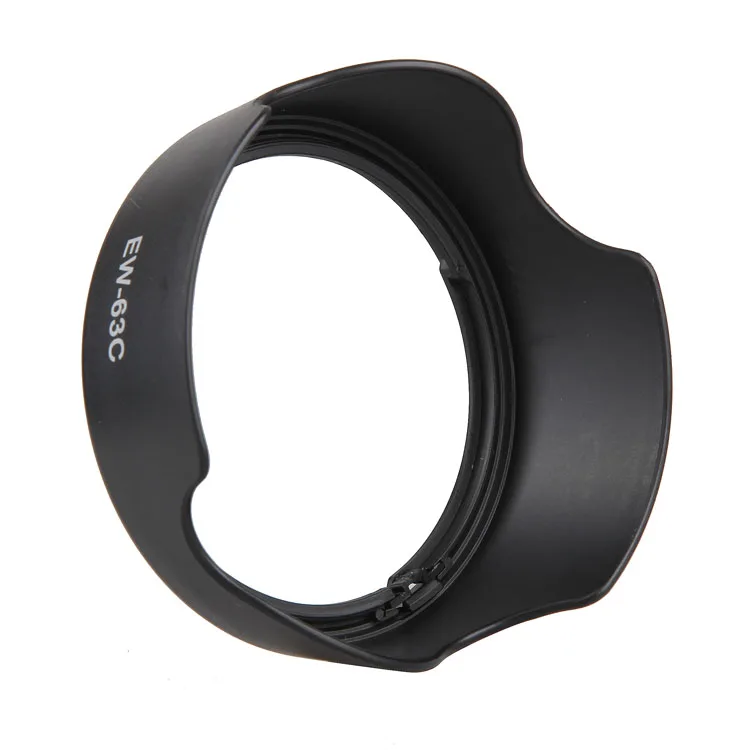 DSLR Camera Lens Hood EW-63C Bayonet Fits for Canon 700D (Rebel T5i) 100D with EF-S 18-55mm f/3.5-5.6 IS STM 58mm Filter Lens