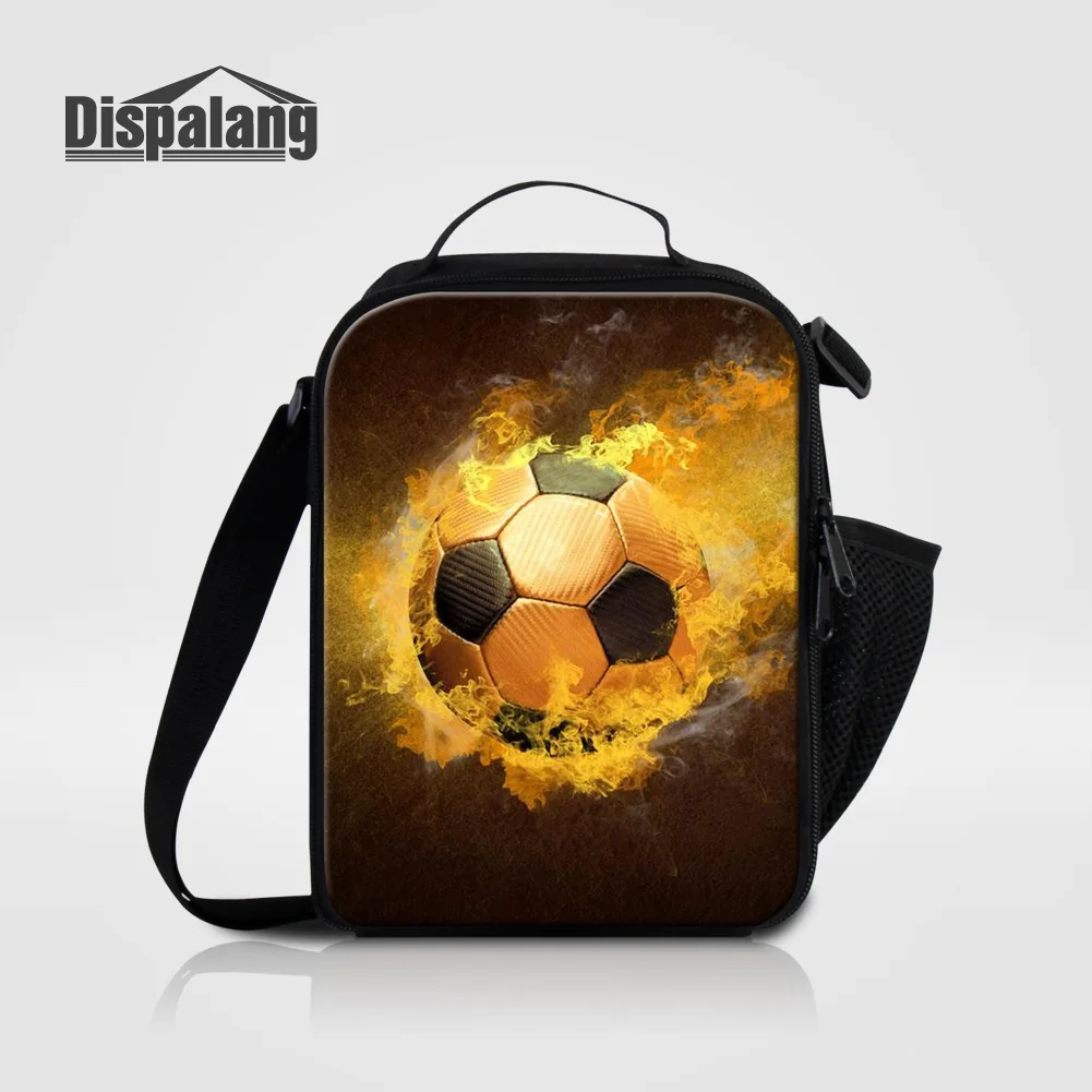 

Dispalang Small Oxford Thermal Bag Cool Footballs Printed Men Insulated Lunch Bags Boys Lovely Picnic Food Box Thermo Cooler Bag