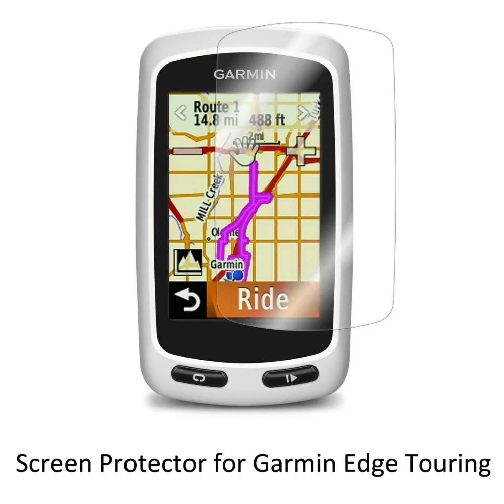 3* Clear LCD PET Film Anti-Scratch Screen Protector Cover for Cycling Training GPS Garmin Edge Touring