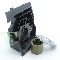 Adaptador de carburador, Kit de arranque del colector de admisión de junta para HUSQVARNA 136 LE 137 E 141 LE 142 E 36 41, repuesto de motosierra
