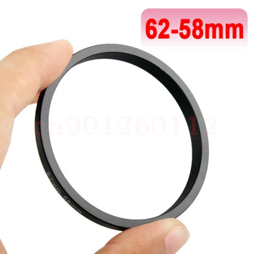 62 〜 58 ミリメートル 62 ミリメートル-58 ミリメートル 62 に 58 ステップ アップダウン フィルタ リング アダプタ 、 レンズ 、 レンズ フード 、 レンズ キャップ 、 など など...