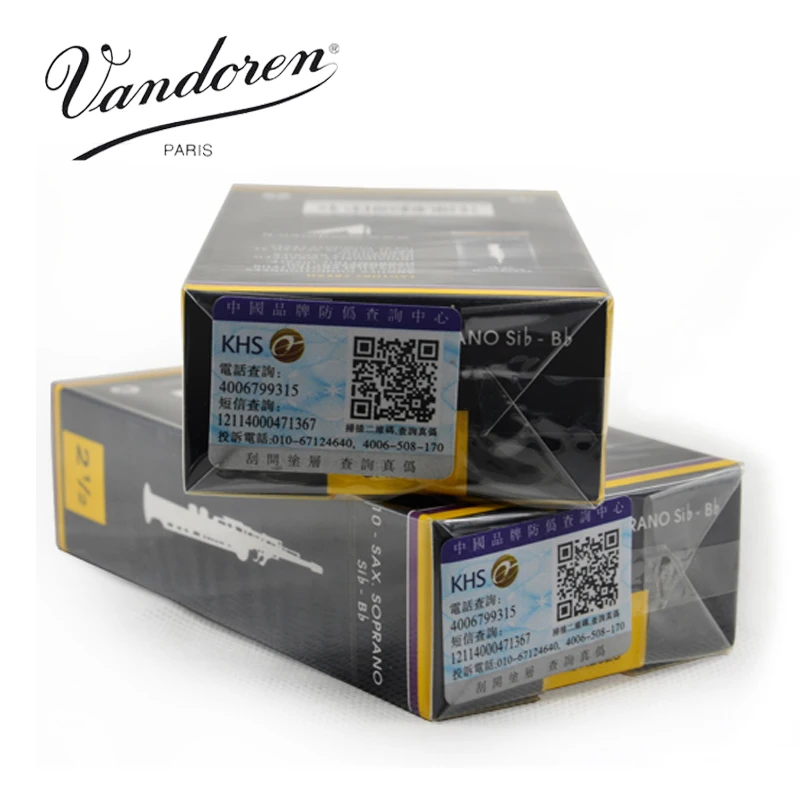 France Vandoren Traditional Soprano Sax Traditional Reeds / Saxophone Soprano Bb Reeds Strength 2.0#, 2.5 # 3.0# 3.5# Box of 10