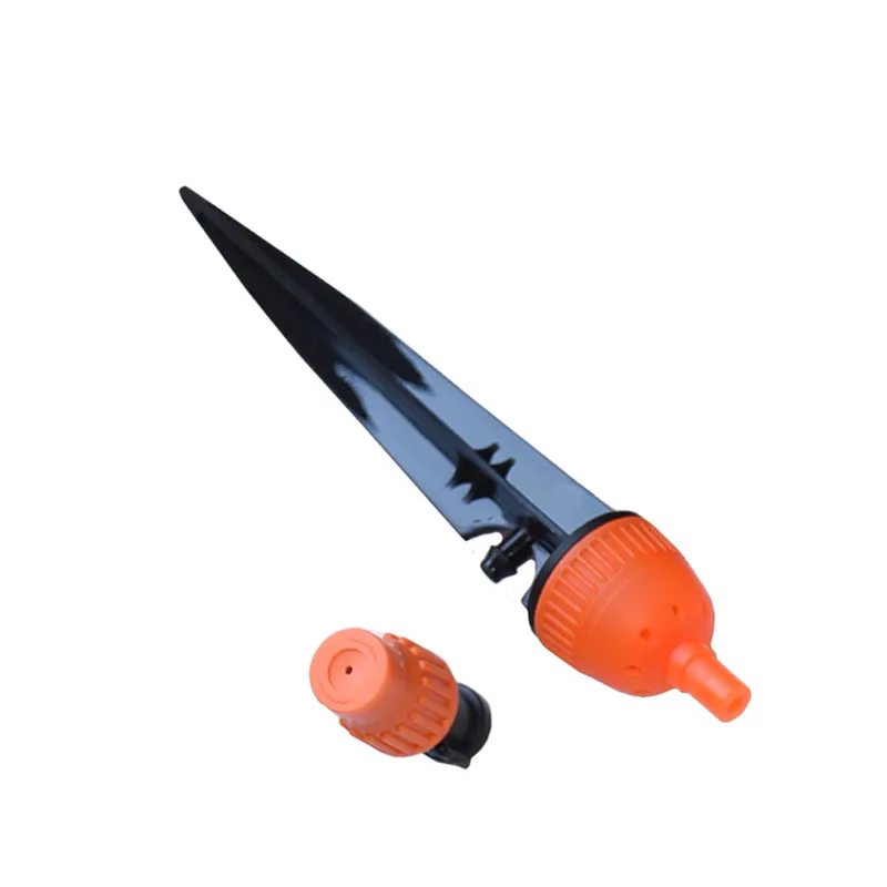 

Irrigation Adjustable Atomizing Nozzle Drippers Sprinkler Water Mist Sprinkler Barbed 1/4" Drip System Adapter 2Pcs