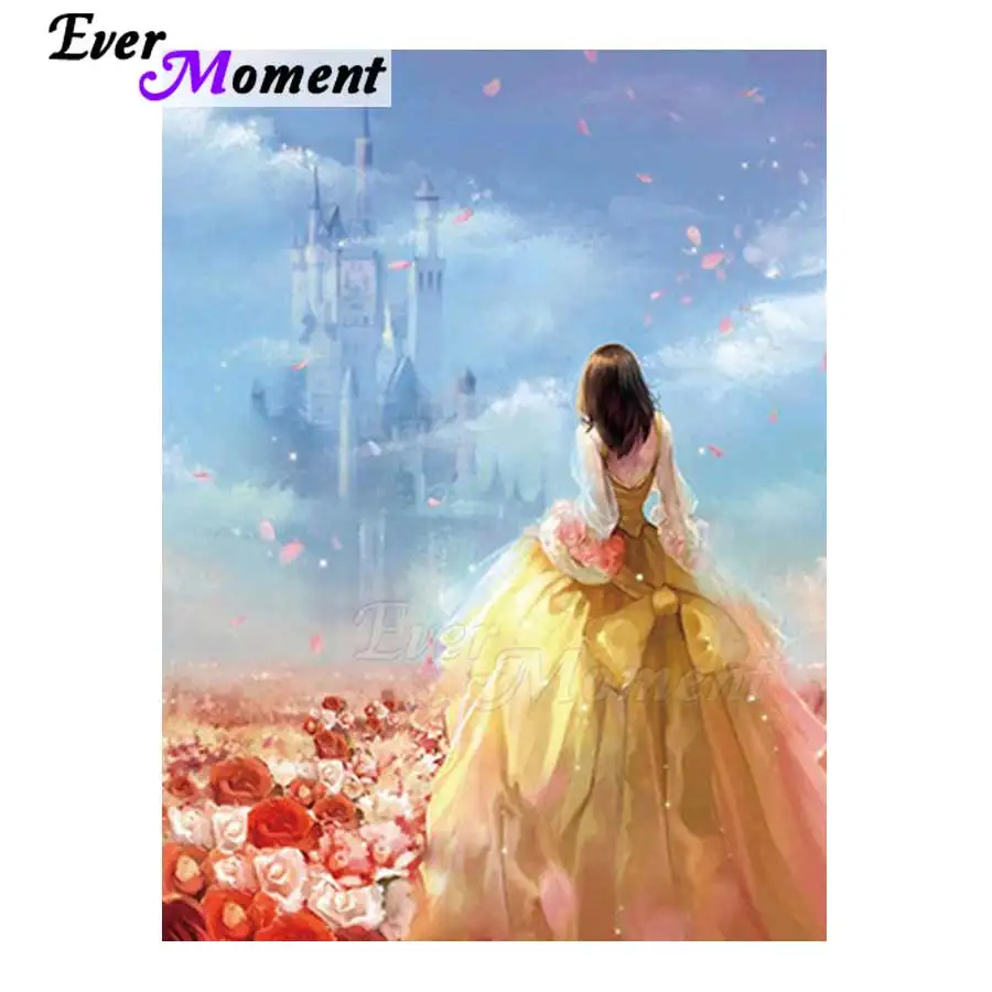 Ever Moment Diamond Painting Handmade Girl Mosaic Full Square Drill Mosaic Picture Of Rhinestone Diamond Embroidery ASF1422