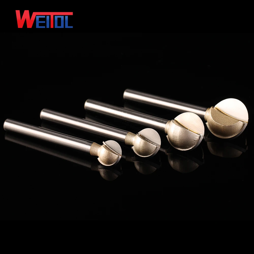 Weitol 6mm wood sloting bit,CNC wood mochine Solid Carbide Milling Cutter,profession round carving bit,MDF,PVC,acrylic,wood tool