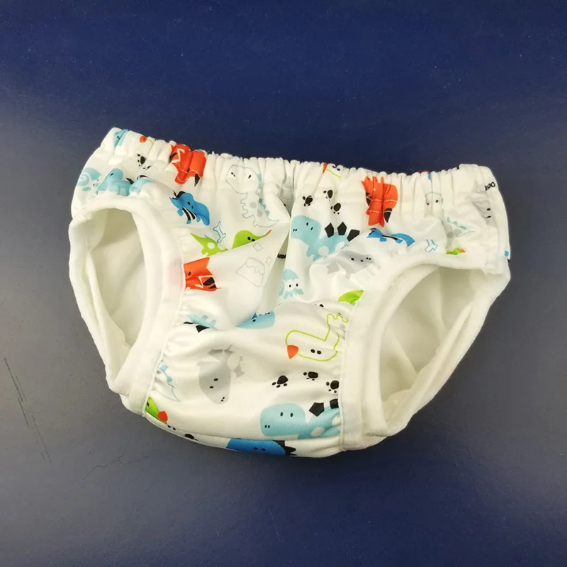 Pañales de baño de doble capa a prueba de fugas para bebé, piscina de niño pequeño, impermeable, pantalones de baño de cintura ajustable, pañal de