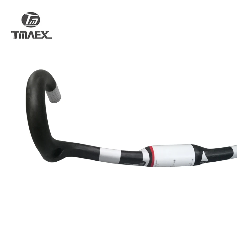 TMAEX-Carbon Handlebar Bent Bar, Road Bike, Racing Cycling Parts, Superlight Bicycle Bent Handlebar, T700 UD, 31.8mm