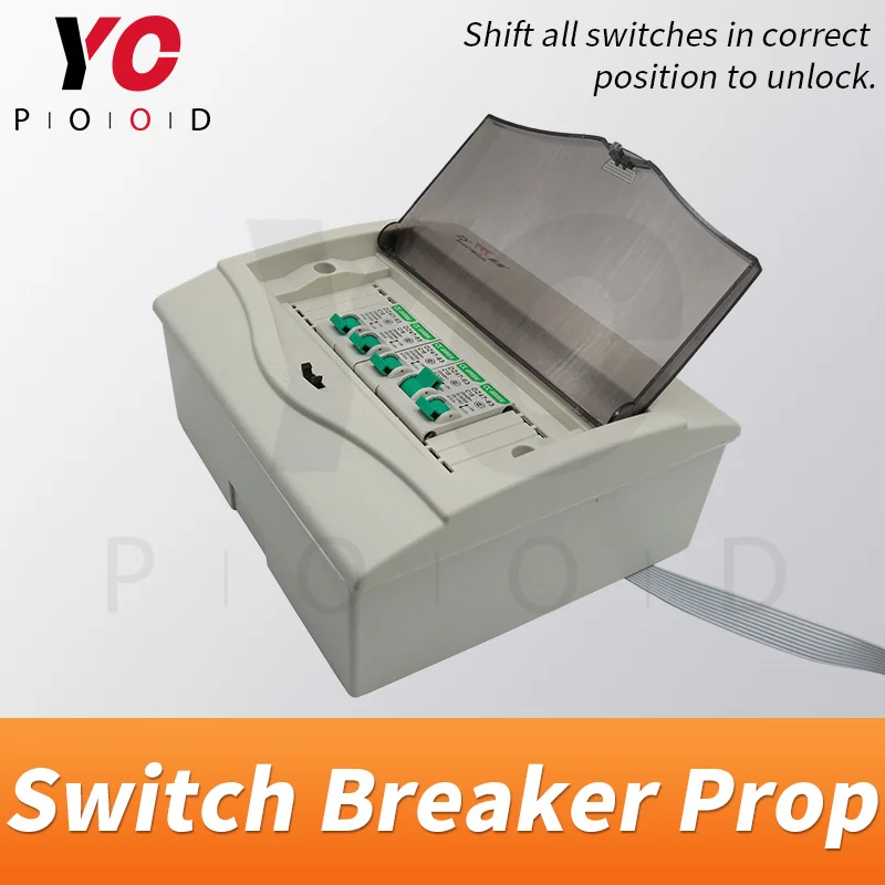 

YOPOOD Switch Breaker Prop in real life escape game turn the switches to right position to unlock secret room devices