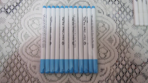 5pcs/lot Blue Color Water Erasable Pen DIY Ink Markers Pen Fabric Marker Marking Pen counted cross stitch kits