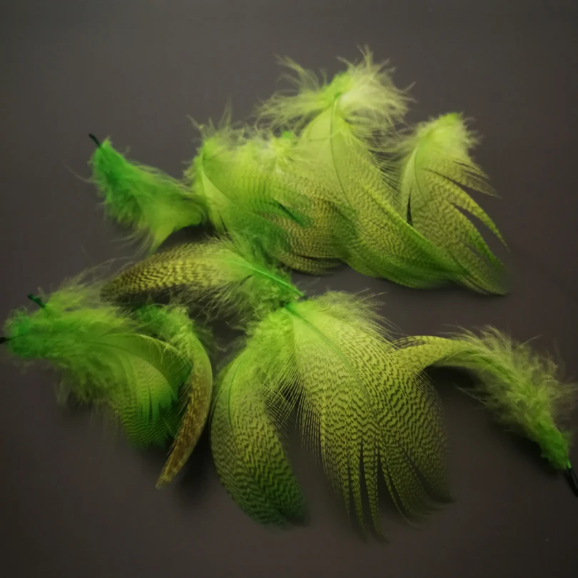 10Pcs Natural Barred Mallard Duck Flank Feathers Wild Goose Hair for Fly Wings Tails Streamers Fly Tying Material