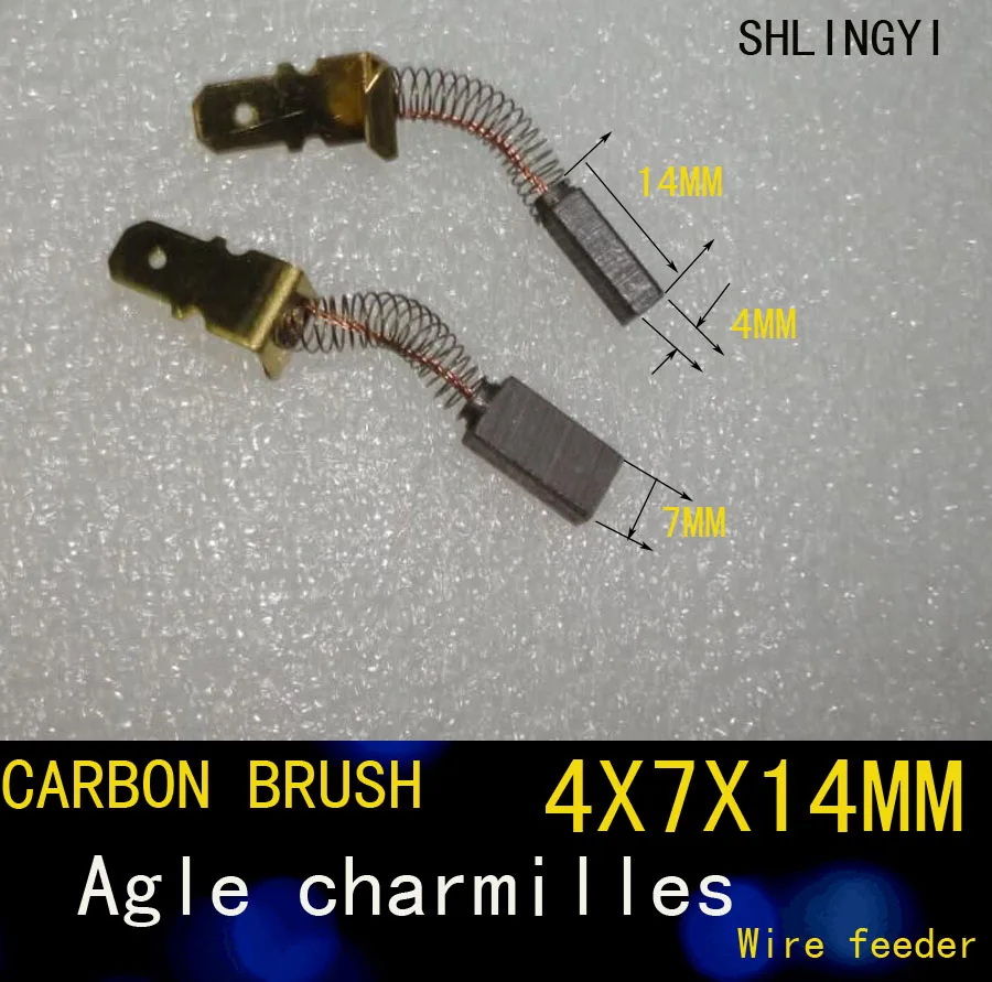 14*7*4MM  carbon brush - Wire feeder   The main carbon  brush  for  Agle charmilles 14X7X4MM