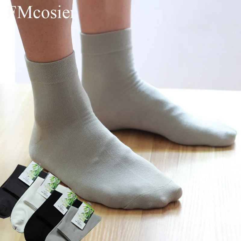 8 Pairs High Quality New Spring Summer Mens Bamboo Cotton Socks Sokken Male Men's Man Dress Socks White Black Mannen Socken Sox