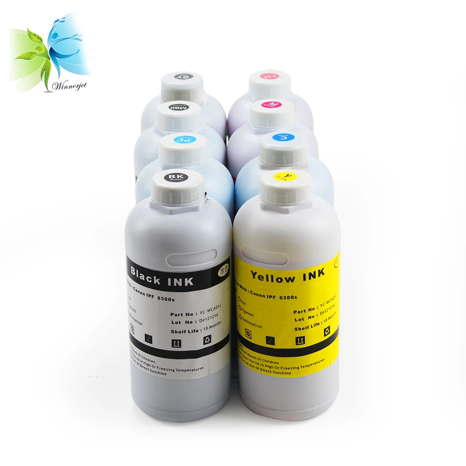 Winnerjet for Canon ink PFI-105 Pigment ink For Canon IPF6300s inkjet printers Color Gamut test