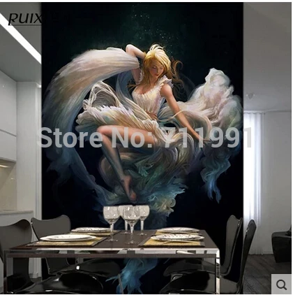 

Custom large murals Europe type restoring ancient ways is painting the bedroom romantic TV setting wallpaper