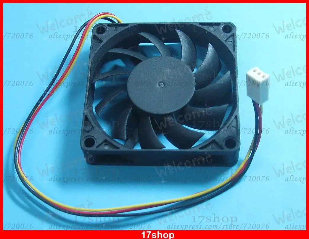 1 pcs Brushless DC Cooling Fan 12V 7015S 11 Blades 70x70x15mm 3pin