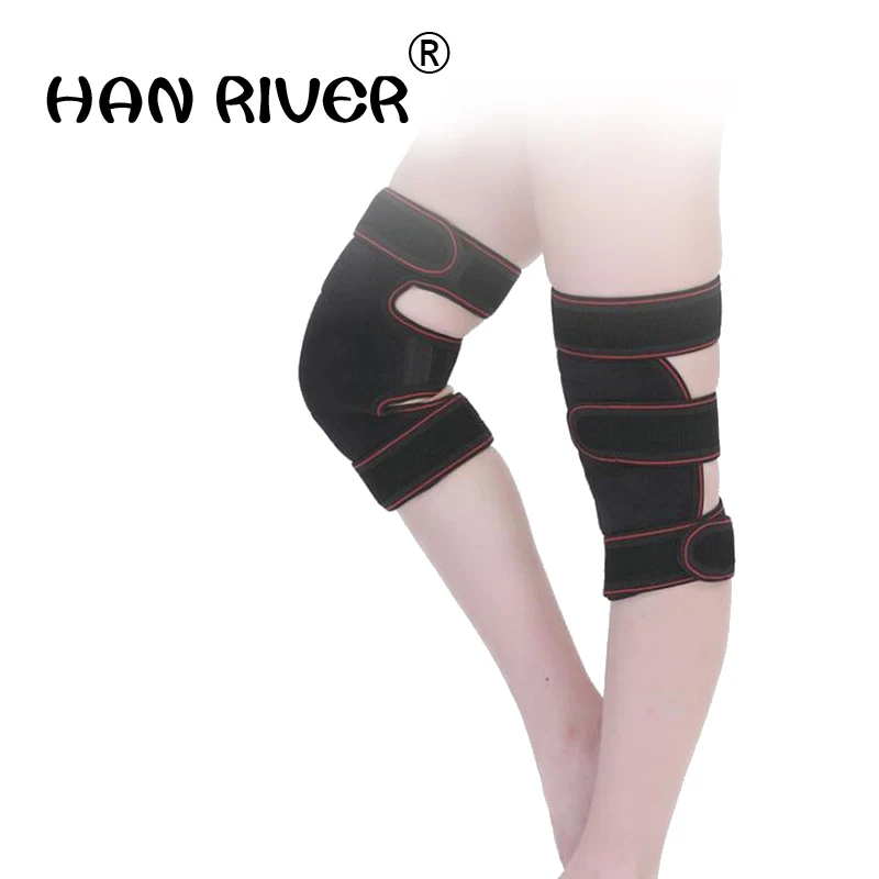 

HANRIVER 1 Pair Tourmaline Self Heating Knee Pads Magnetic Therapy Kneepad Pain Relief Arthritis Brace Support Patella Knee