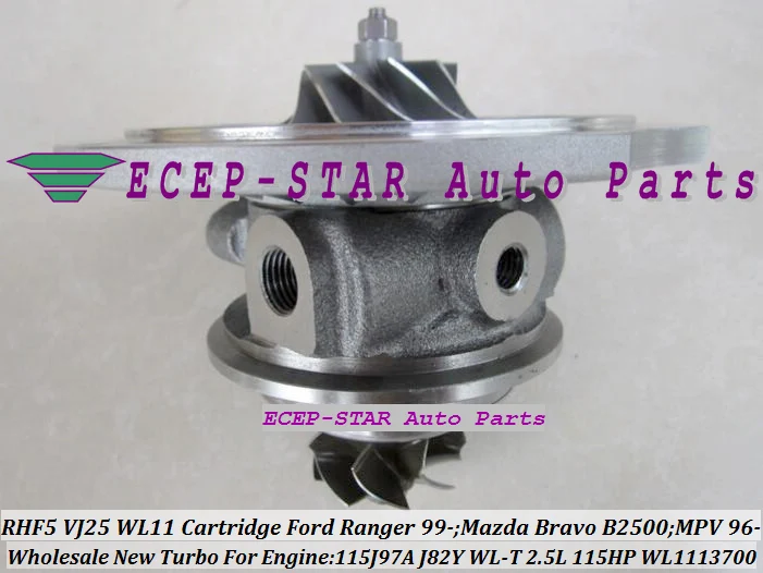 RHF5 VJ25 WL11 WL111370 Turbo CHRA Cartridge Turbocharger VB430012 For FORD Ranger For MAZDA Bravo B2500 MPV J97A J82Y WL-T 2.5L