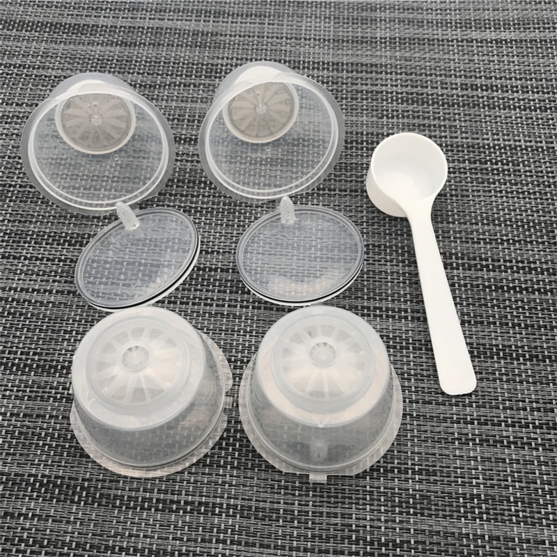 Arshen 4 Pcs/Set Crystal Dolce Gusto Coffee Capsule Plsatic Refillable Capsule Reusable 200 Times Compatible with Nescafe Dolce view 2