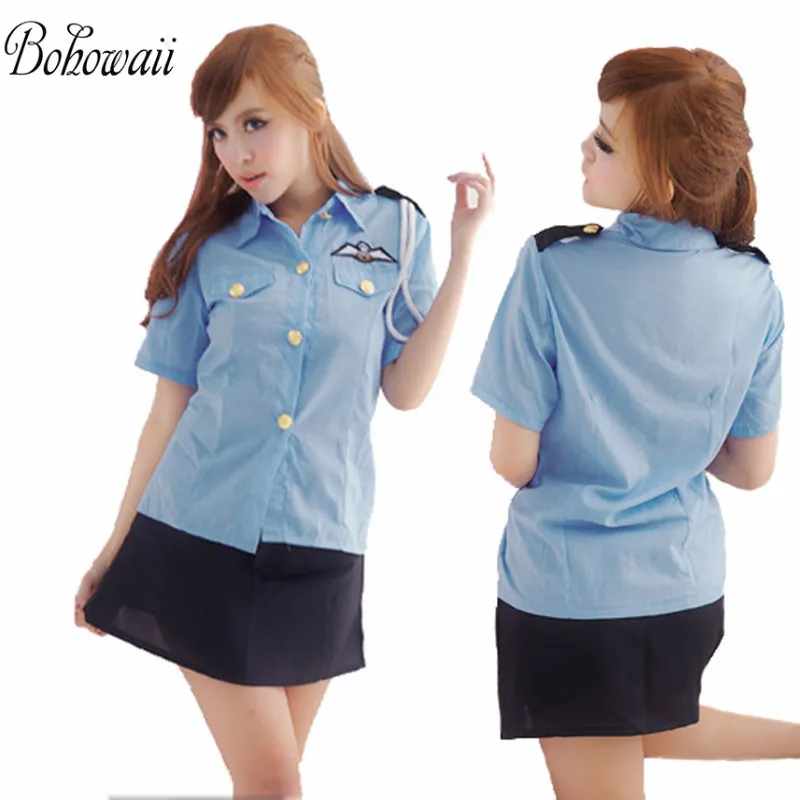 BOHOWAII Disfraz Sexy Cosplay Costumes for Women Schoolgirl Halloween Uniform Set Trajes Sexy Mujer